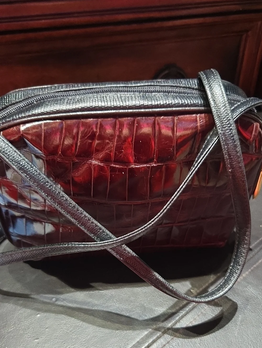 Sharif ~ Multi Colored Black Patchwork Crossbody Bag